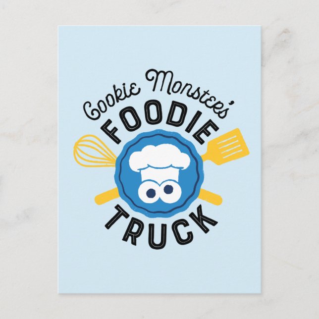 Cookie Monster's Foodie Truck Logo Postcard (Front)