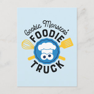 Cookie Monster's Foodie Truck Logo Postcard