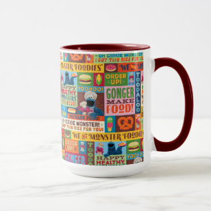 Cookie Monster's Foodie Truck Pattern Mug