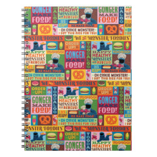 Cookie Monster's Foodie Truck Pattern Notebook