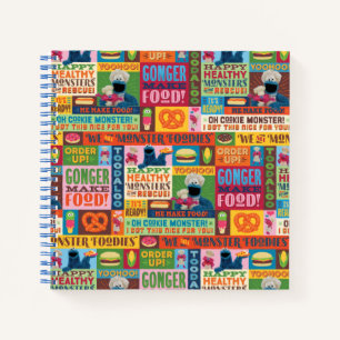 Cookie Monster's Foodie Truck Pattern Notebook