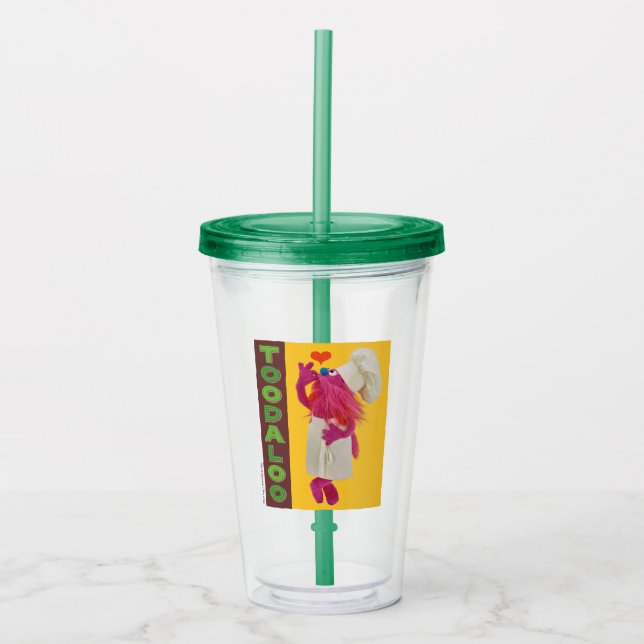 Cookie Monster's Foodie Truck | Toodaloo Acrylic Tumbler (Front)