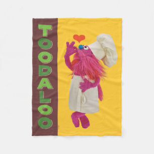 Cookie Monster's Foodie Truck Toodaloo Fleece Blanket