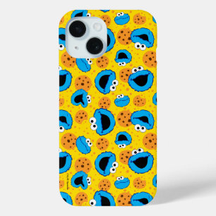 Cookie Monter and Cookies Pattern iPhone 15 Case