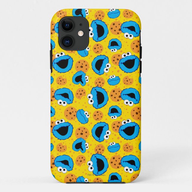 Cookie Monter and Cookies Pattern Case-Mate iPhone Case (Back)