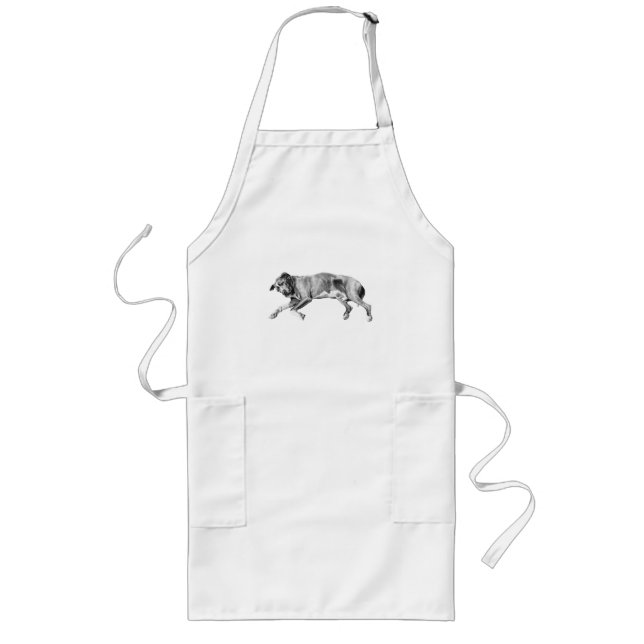 Cookie Night, Kitchen Hush Long Apron (Front)