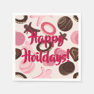 Cookie Party Fun Happy Holidays! Napkin