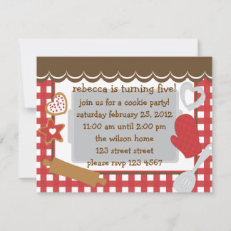 Cookie Party!. Invitation