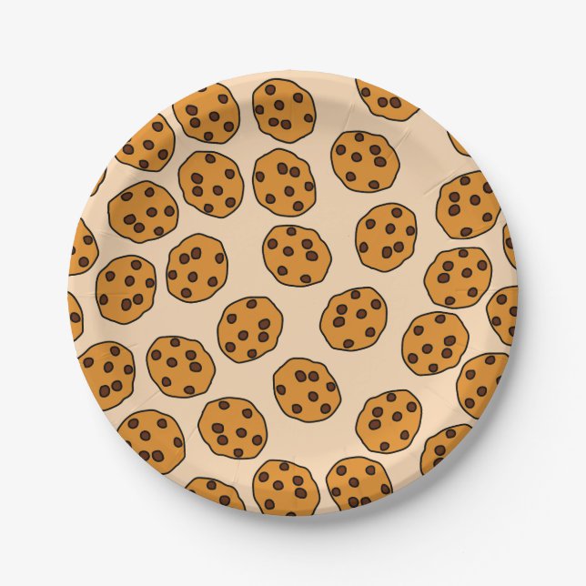 cookie print on cream paper plates (Front)