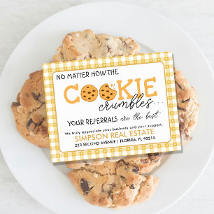 Cookie Referral Realtor Pop-By Tag No Matter How Announcement Postcard