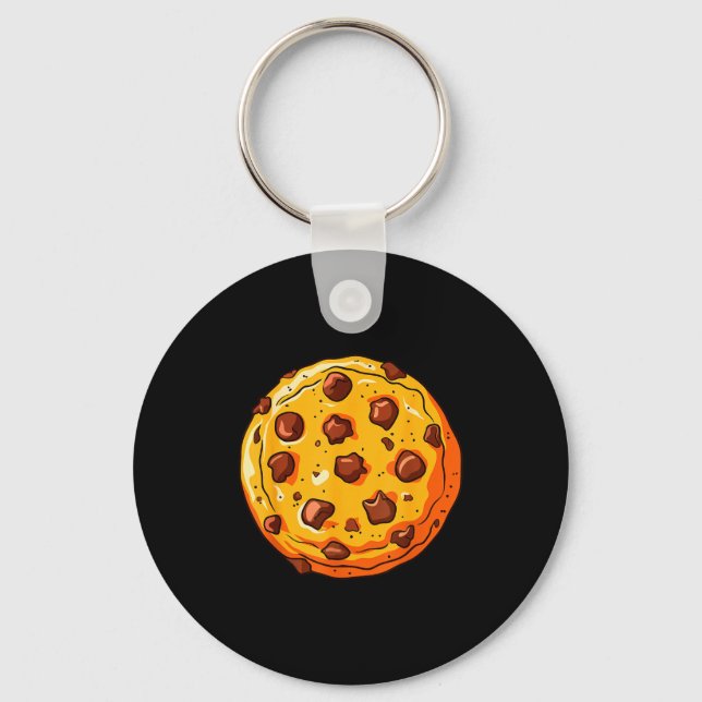 Cookie Shirt Men Women Kids Chocolate Chip Cookie  Key Ring (Front)