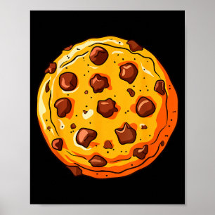 Cookie Shirt Men Women Kids Chocolate Chip Cookie  Poster