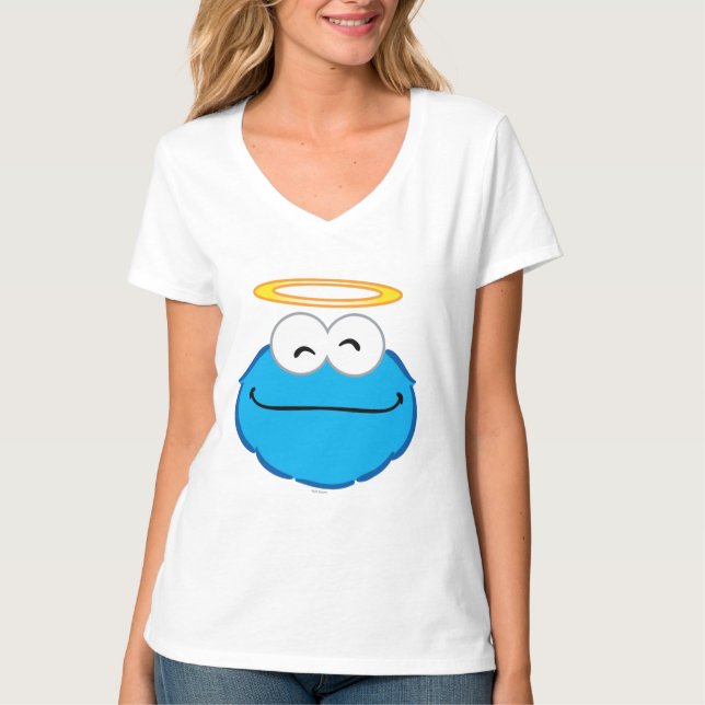 Cookie Smiling Face with Halo T-Shirt (Front)