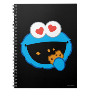 Cookie Smiling Face with Heart-Shaped Eyes Notebook