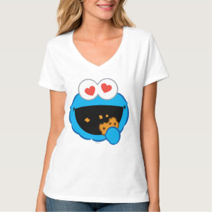 Cookie Smiling Face with Heart-Shaped Eyes T-Shirt