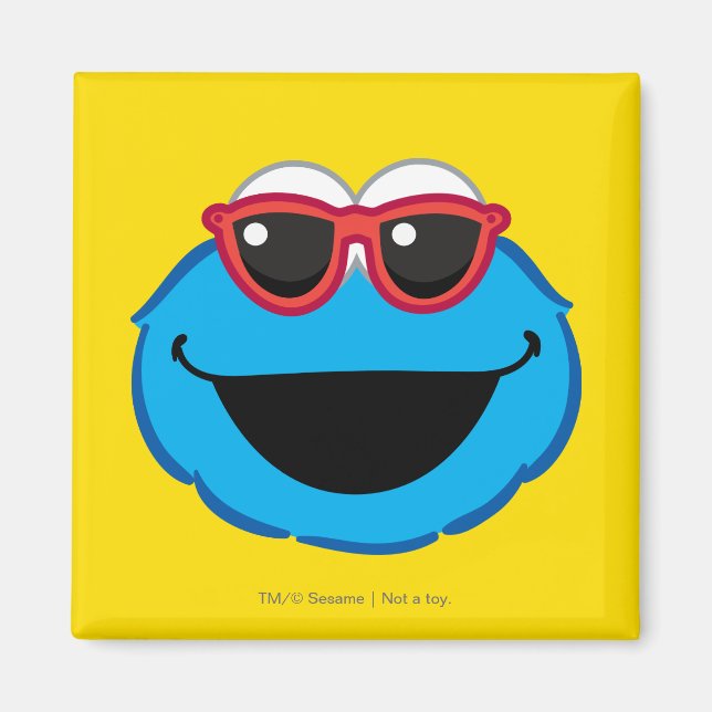 Cookie  Smiling Face with Sunglasses Magnet (Front)