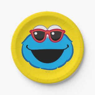 Cookie  Smiling Face with Sunglasses Paper Plate