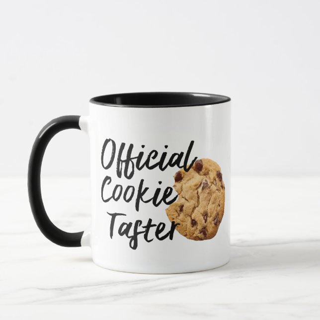 Cookie Taster Christmas Mug - Quirky Holiday Gift (Left)