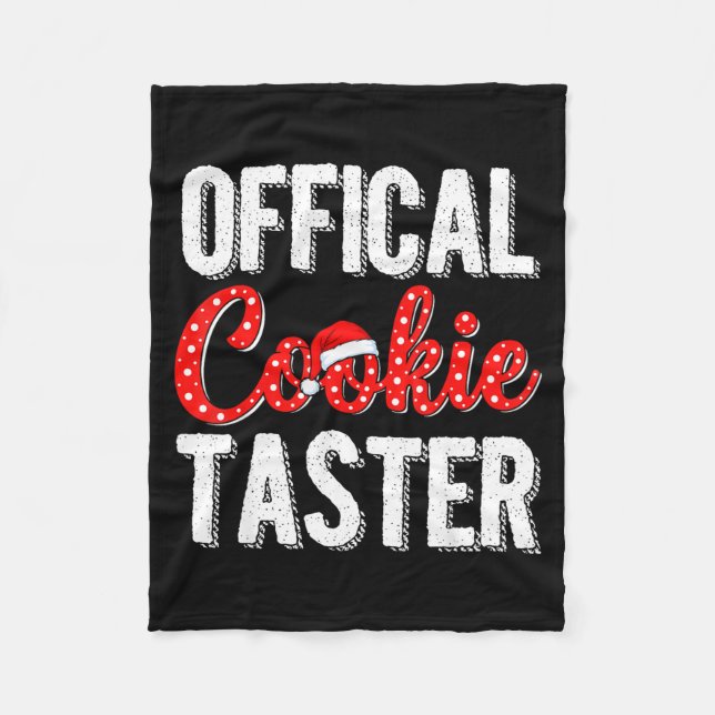 Cookie Taster Cookie Christmas Matching Couple  Fleece Blanket (Front)