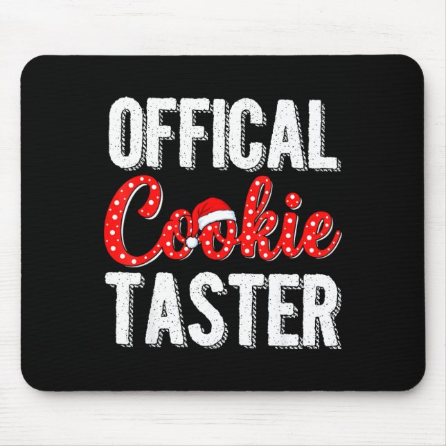 Cookie Taster Cookie Christmas Matching Couple  Mouse Mat (Front)