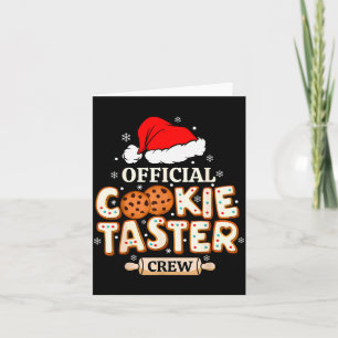 Cookie Taster Crew, Funny Christmas Baking Team  Card