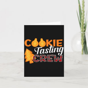 Cookie Tasting Crew - Funny Plaid Christmas Card
