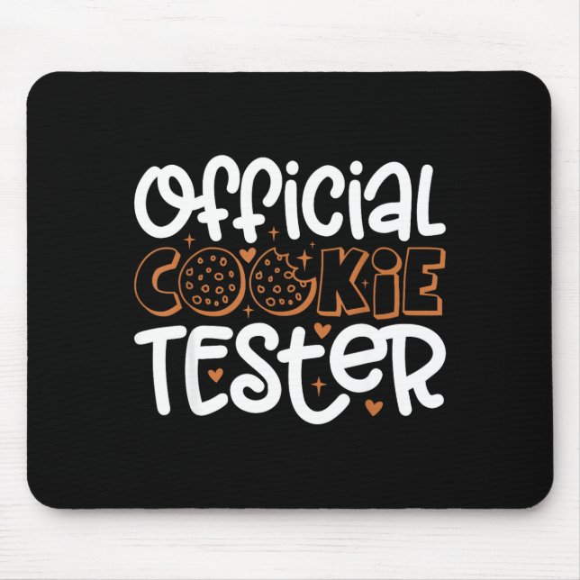 Cookie Tester Christmas Bakers Kids Toddler Xmas  Mouse Mat (Front)