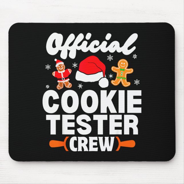 Cookie Tester Crew Christmas Baking Xmas Pajamas  Mouse Mat (Front)