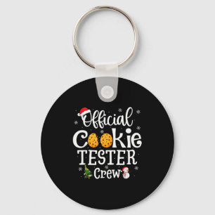 Cookie Tester Crew Family Baking Team Christmas Key Ring