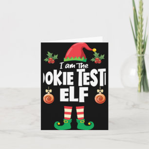 Cookie Tester Elf Family Matching Christmas Name T Card