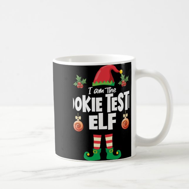 Cookie Tester Elf Family Matching Christmas Name T Coffee Mug (Right)