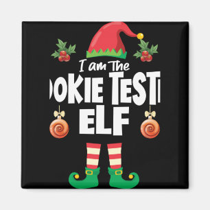 Cookie Tester Elf Family Matching Christmas Name T Magnet