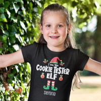 Cookie tester elf family matching christmas name