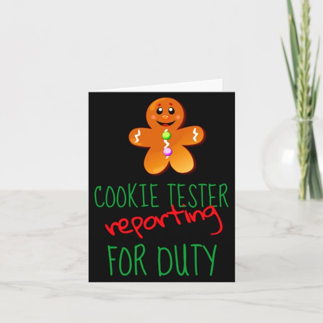 Cookie Tester Kids Hanes Tagless T Shirt  Card (Front)