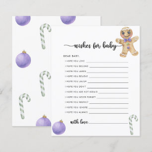 Cookie themes Party game   wishes for baby