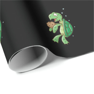 Cookie turtle wrapping paper