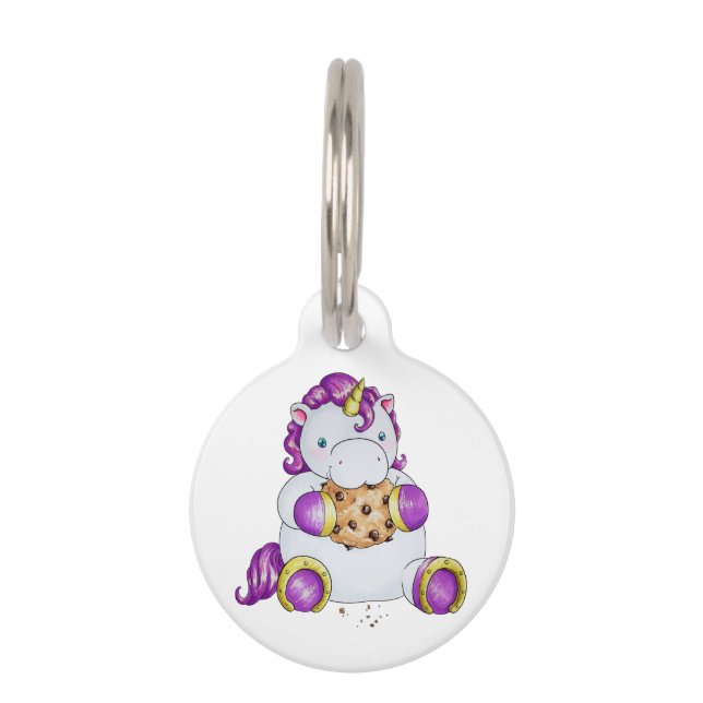 Cookie Unicorn Pet Tag (Front)