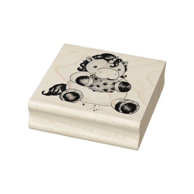 Cookie Unicorn Rubber Stamp (Stamp)