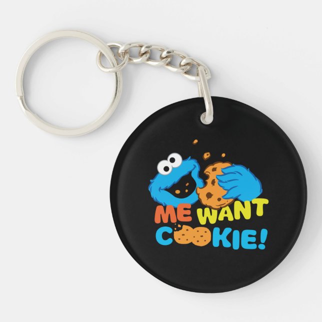 Cookie Wants Cookie Key Ring (Front)