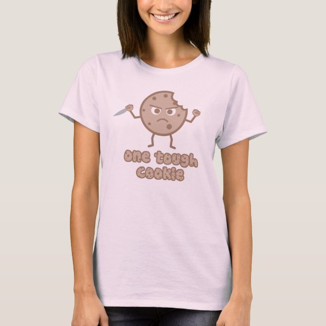 Cookie with a knife, tough cookie shirt (Front)