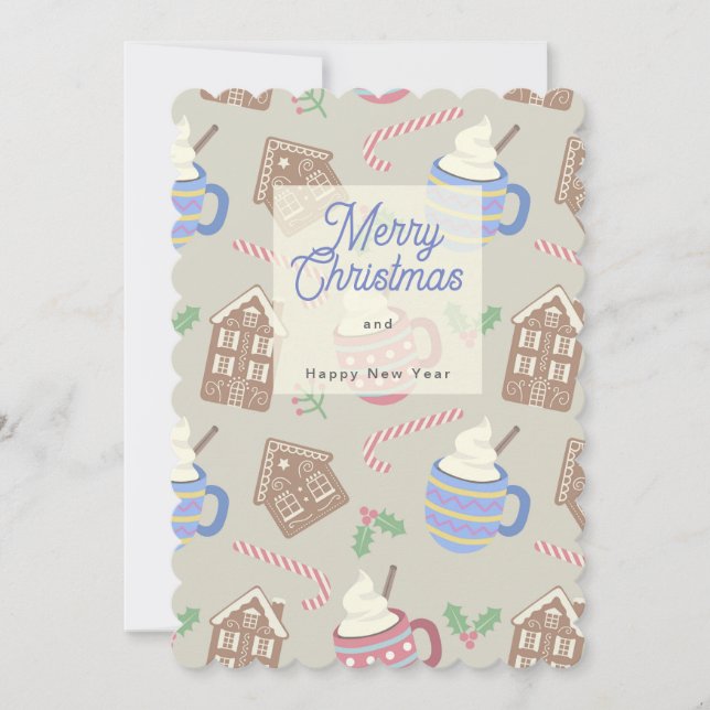 Cookies and chocolate holiday card (Front)