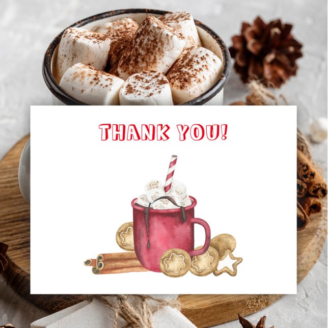 Cookies and cocoa baby shower Thank you  Card (Creator Uploaded)