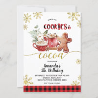Cookies and Cocoa Christmas Winter Birthday