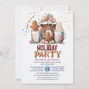Cookies and Cocoa Holiday Party Invitation