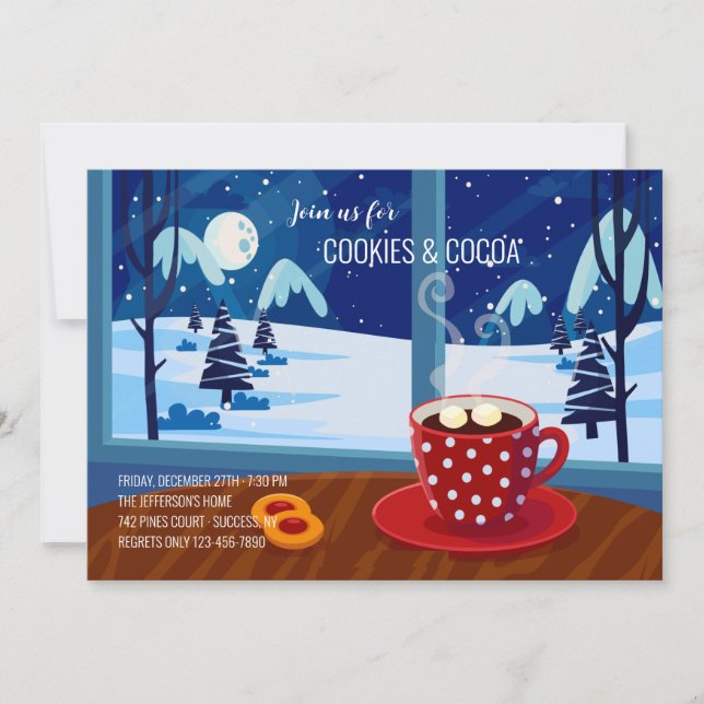 Cookies and Cocoa Invitation (Front)