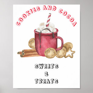 Cookies and cocoa - Sweets and treats baby shower Poster