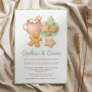 Cookies and Cocoa Winter Baby Shower  Invitation