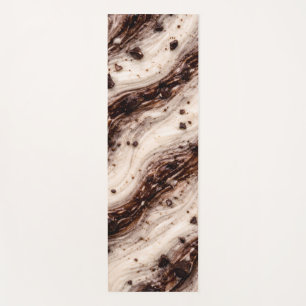 Cookies and Cream Milkshake Marble Texture Design Yoga Mat