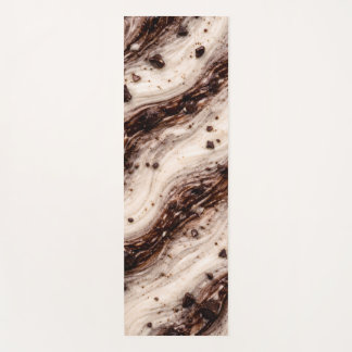 Cookies and Cream Milkshake Marble Texture Design Yoga Mat