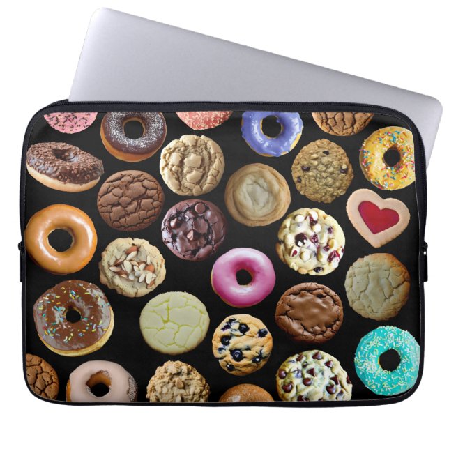Cookies and Doughnuts Laptop Sleeve (Front)